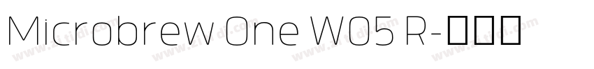 Microbrew One W05 R字体转换
